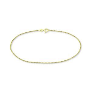 Giani Bernini Twist Rope Ankle Bracelet in 18k Gold-Plated Sterling Silver NEW